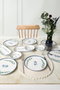 Hermia Set de Desayuno de 12 piezas en Azul, Verde y Blanco